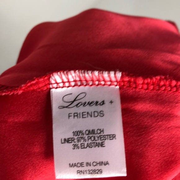 SOLD Lovers + Friends Caspian Shift Dress in Red - Picture 6 of 7